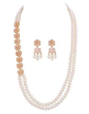Natural fresh water pearls necklace set 2