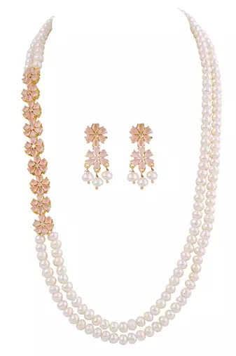 Natural fresh water pearls necklace set