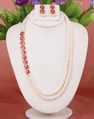 Natural fresh water pearls necklace set 1