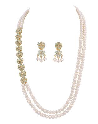 Natural fresh water pearls necklace set 2