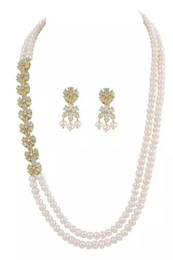 Natural fresh water pearls necklace set