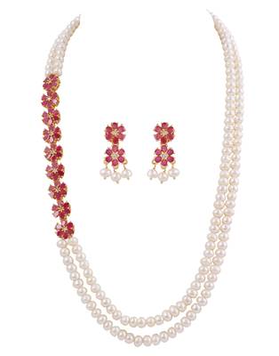 Natural fresh water pearls necklace set 2