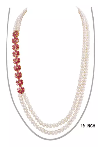 Natural fresh water pearls necklace set