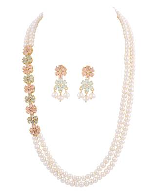 Natural fresh water pearls necklace set 2