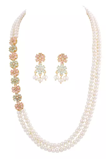 Natural fresh water pearls necklace set