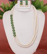 Natural fresh water pearls necklace set