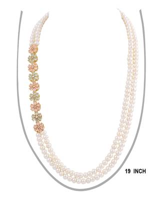 Natural fresh water pearls necklace set 3