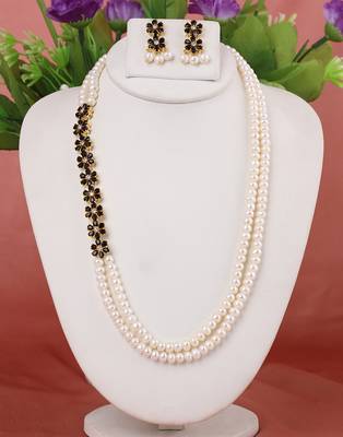 Natural fresh water pearls necklace set 1