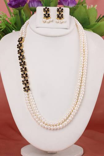 Natural fresh water pearls necklace set