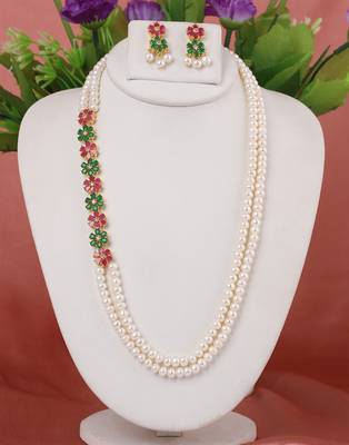Natural fresh water pearls necklace set 1