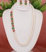 Natural fresh water pearls necklace set