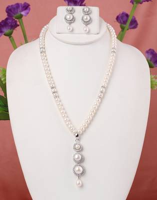 Natural fresh water pearls necklace set 1