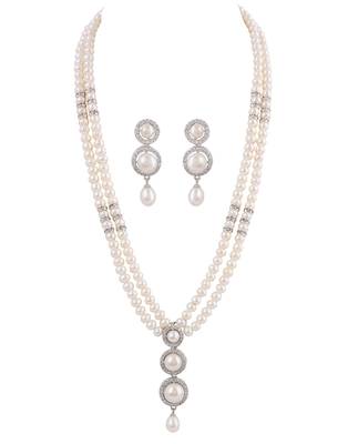Natural fresh water pearls necklace set 2