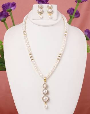 Natural fresh water pearls necklace set 1