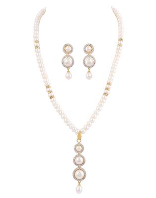 Natural fresh water pearls necklace set 2