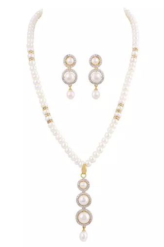 Natural fresh water pearls necklace set