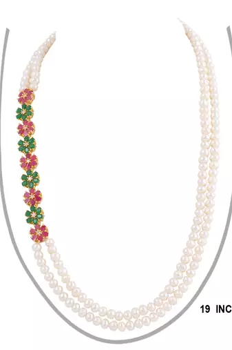 Natural fresh water pearls necklace set