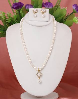 Natural fresh water pearls necklace set 1