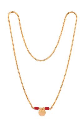 Golden mangasutra single vati one gram gold 3