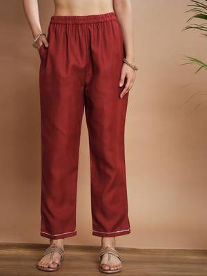   women kurta and trousers pant set cotton blend 4