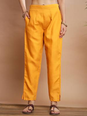   women kurta and trousers pant set cotton blend 4