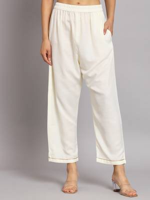   women kurta and trousers pant set cotton blend 4