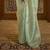 Kimisha women's sea green silk woven saree with unstitched blouse piece