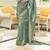 Kimisha women's rama silk woven saree with unstitched blouse piece