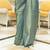 Kimisha women's sky blue silk woven saree with unstitched blouse piece