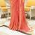 Kimisha women's coral silk woven saree with unstitched blouse piece