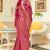 Kimisha women's magenta silk woven saree with unstitched blouse piece