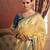 Elora pure soft dola silk fancy lace border saree with embroidery work blouse (cream)