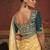 Elora pure soft dola silk fancy lace border saree with embroidery work blouse (cream)