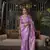 Kimisha women's purple silk woven saree with unstitched blouse piece