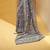 Kimisha women's grey linen woven saree with unstitched blouse piece