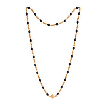 Black beads and mushti (1+2)mangalsutra with diamond kasitali one gram gold 3