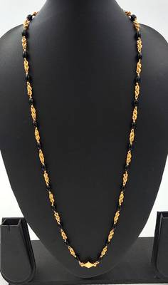 Black beads and mushti (1+2)mangalsutra with diamond kasitali one gram gold 4