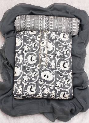Grey D Capsule With Foil And Handwork Suit 1