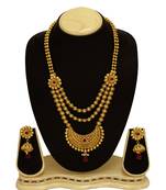 Traditional Designer & Fancy Gold Color Bridal Jewellery Neckles Set