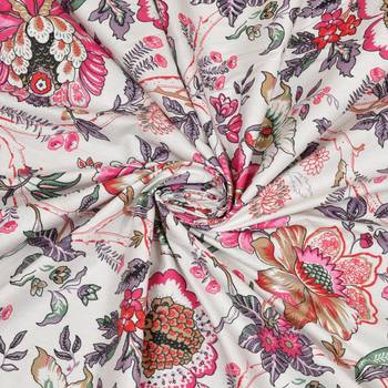 Premium 100% cotton king size multicolor flower printed double bedsheets with 2 pillow covers (90x108 inch) 5