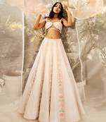 White Embroidered Lehenga Set