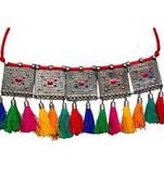 Multi Colour Silver Plated Nacklace