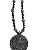 Round Pendant Oxidised Nacklace