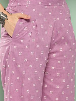  purple printed shrug and crop top trousers co ords 5
