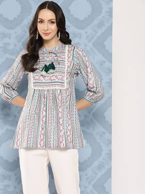  sea green cotton tunic 1