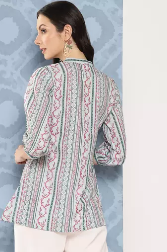  sea green cotton tunic