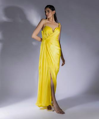 Yellow dress set 1