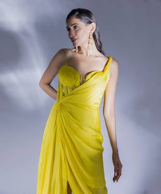 Yellow dress set 4