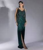 Bottle green dress set