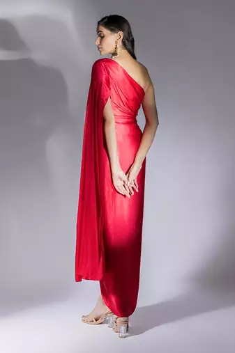 Red dress set